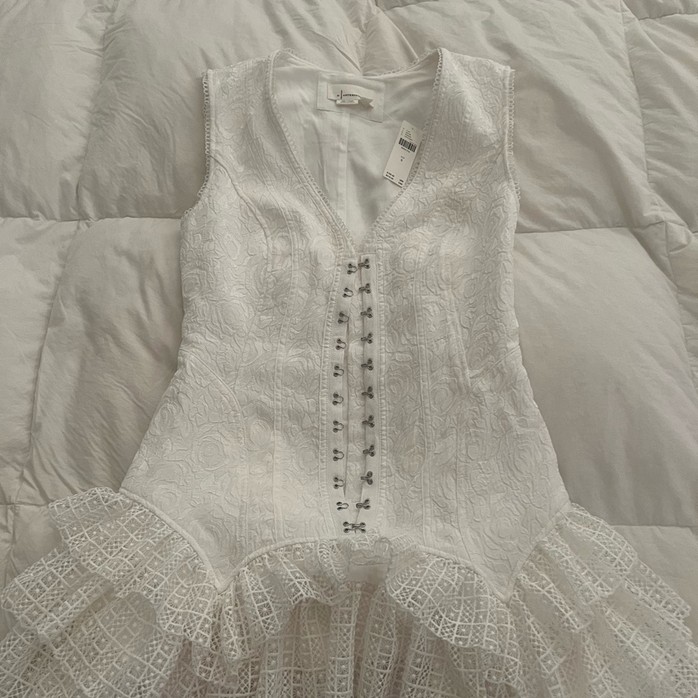 Anthropologie White Mini Dress - Picture 5 of 14